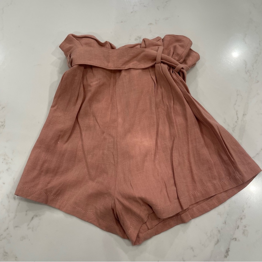 Topshop Blush Pink Casual High Waisted Shorts - Picture 8 of 13